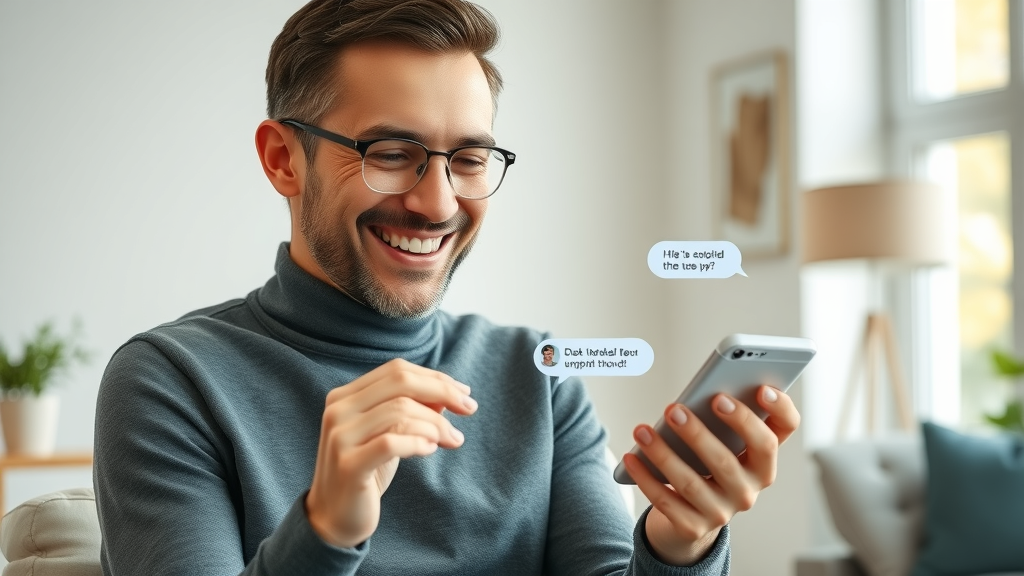 customer interacting with ai chatbot via smartphone, improved satisfaction and instant responses, machine learning in chatbots