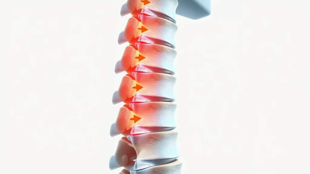 sacramento chiropractor detailed spine anatomy decompression visualization, cross-sectional view highlighting decompression areas, medical illustration