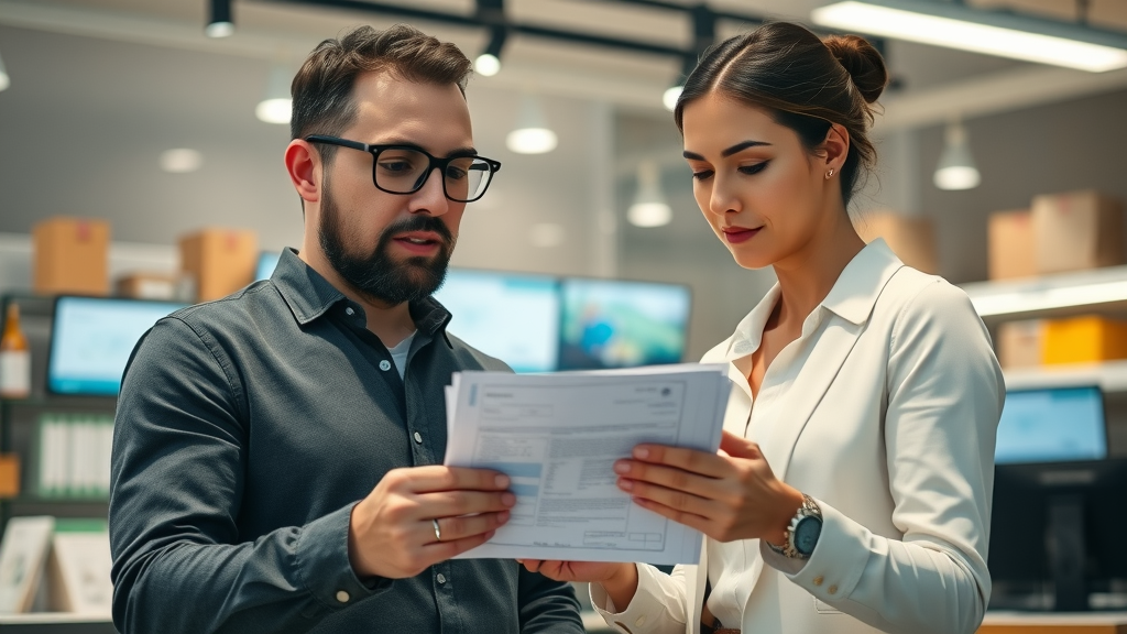 Merchant cash advance explained by advisor to small business owner in retail setting