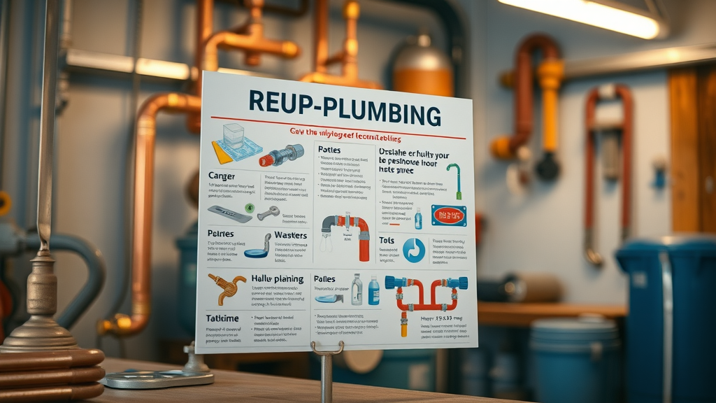 graphic summarizing key points about re-plumbing.