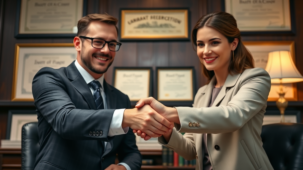 Business professionals signing a limited partnership agreement for tax benefits